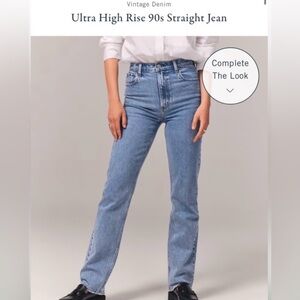 Abercrombie & Fitch Light Blue Straight Leg Jeans